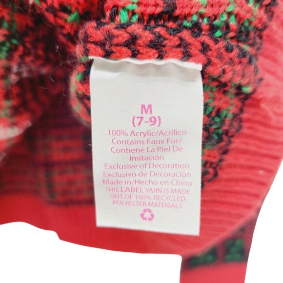 Women's Ugly Christmas Holiday Sweater Santa's Bestie Santa & Rudolph Size M - Picture 2 of 15